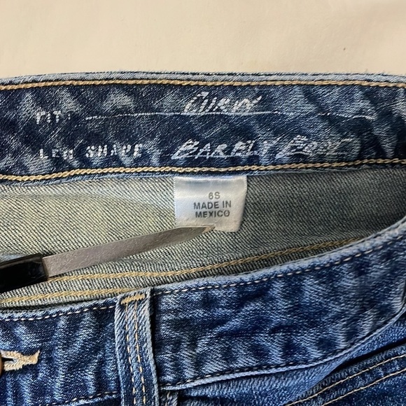 EDDIE BAUER 6 Medium Wash Curvy Barely Boot Denim Jeans Retro Casual Everyday - Picture 7 of 11